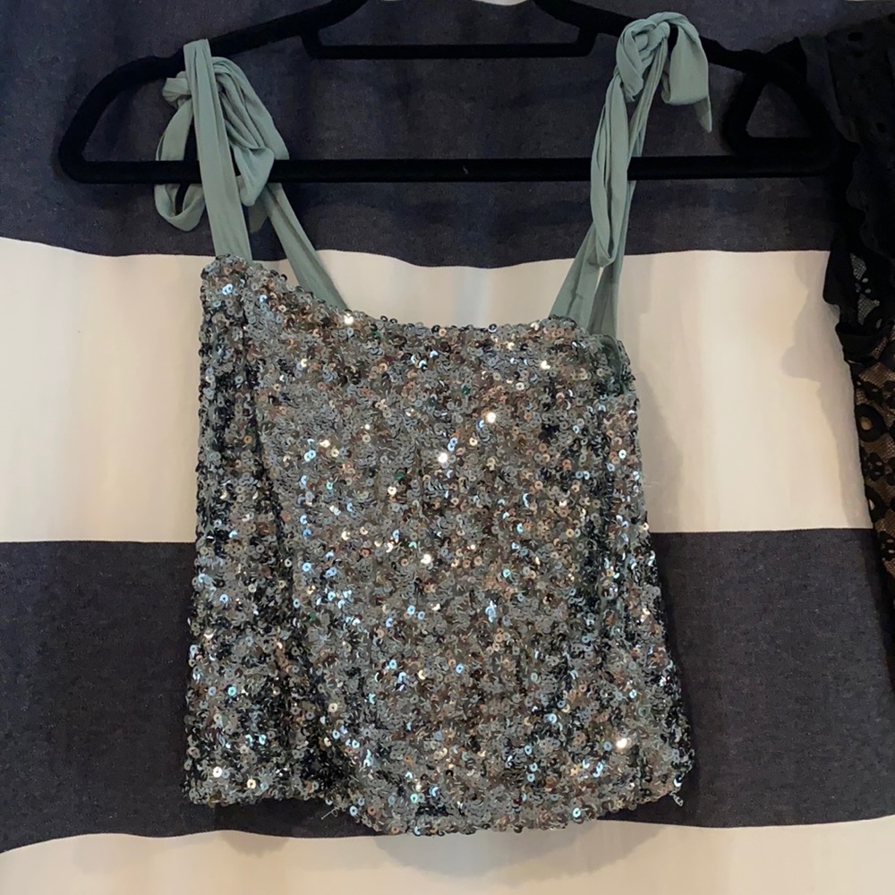 Free People Sequin Top